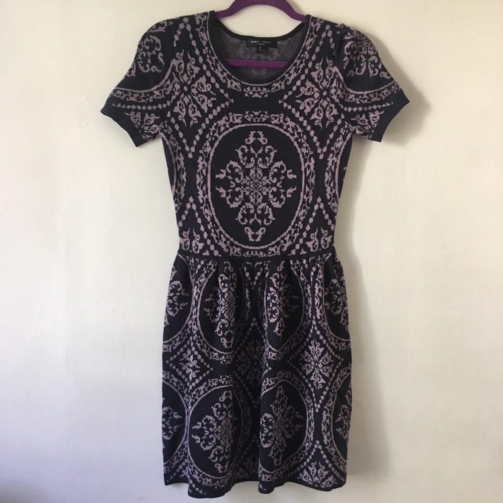 Romeo & Juliet Couture Baroque Sweater Dress